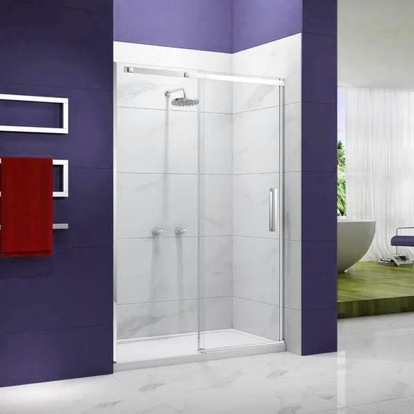 Merlyn Sliding Shower Door Chrome / 1400mm Merlyn Ionic Frameless Sliding Shower Door