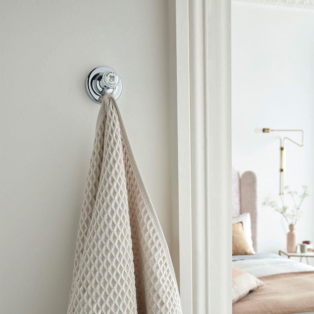 Vado Robe Hook Chrome Booth & Co. Axbridge Robe Hook