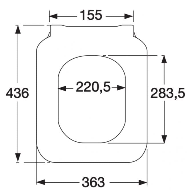 Villeroy & Boch Toilet Seat Villeroy & Boch Architectura Soft Close Slim Toilet Seat in White Alpine