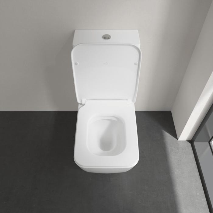 Villeroy & Boch Close Coupled Toilet Villeroy & Boch Venticello Rimless Close Coupled Toilet with Slimline Soft Close Seat