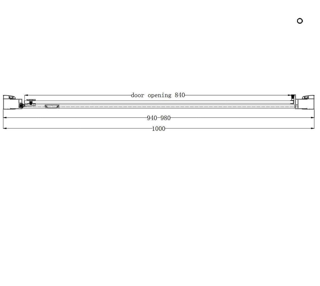 Eastbrook Hinged Shower Door Eastbrook Corniche 2000 8mm Hinged Shower Door