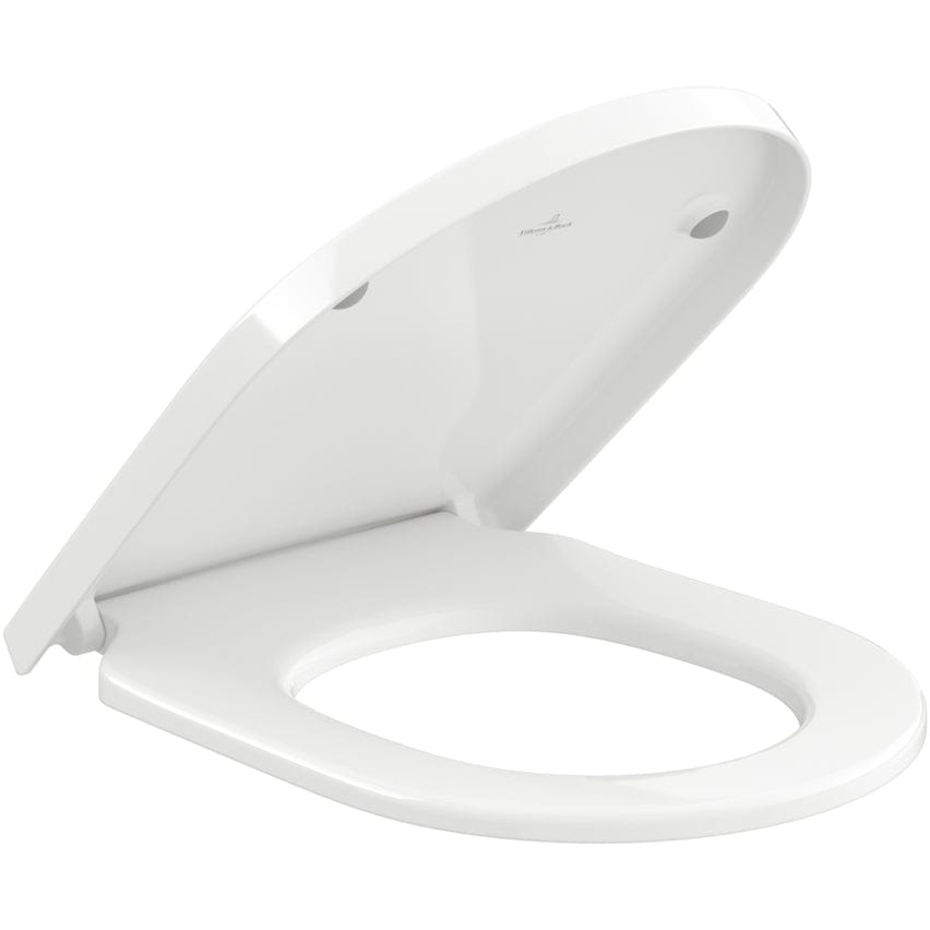 Villeroy & Boch Toilet Seat Villeroy & Boch Subway 3.0 Wrapover Soft Close, Quick Release Toilet Seat in White Alpin