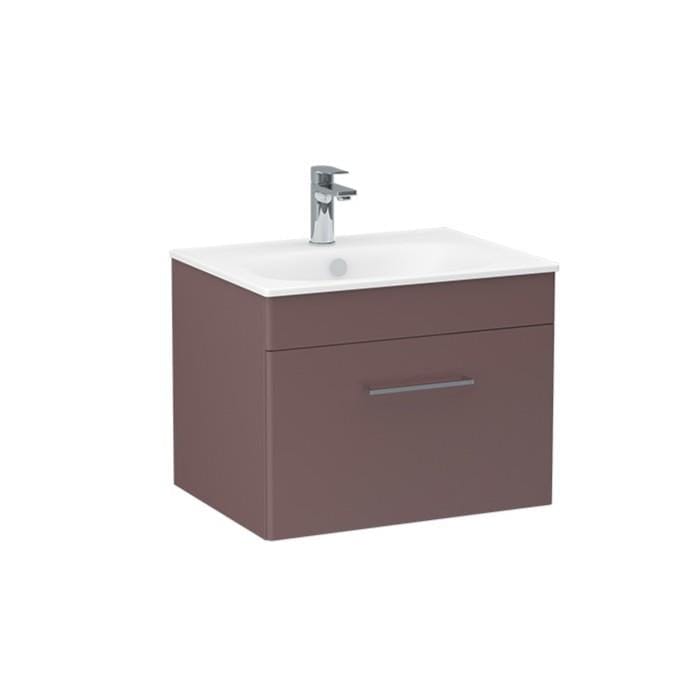 Imex Wall Mounted Vanity Unit Imex Croma Wall Mounted Single Drawer 600mm Vanity Unit with 1 Tap Hole Basin