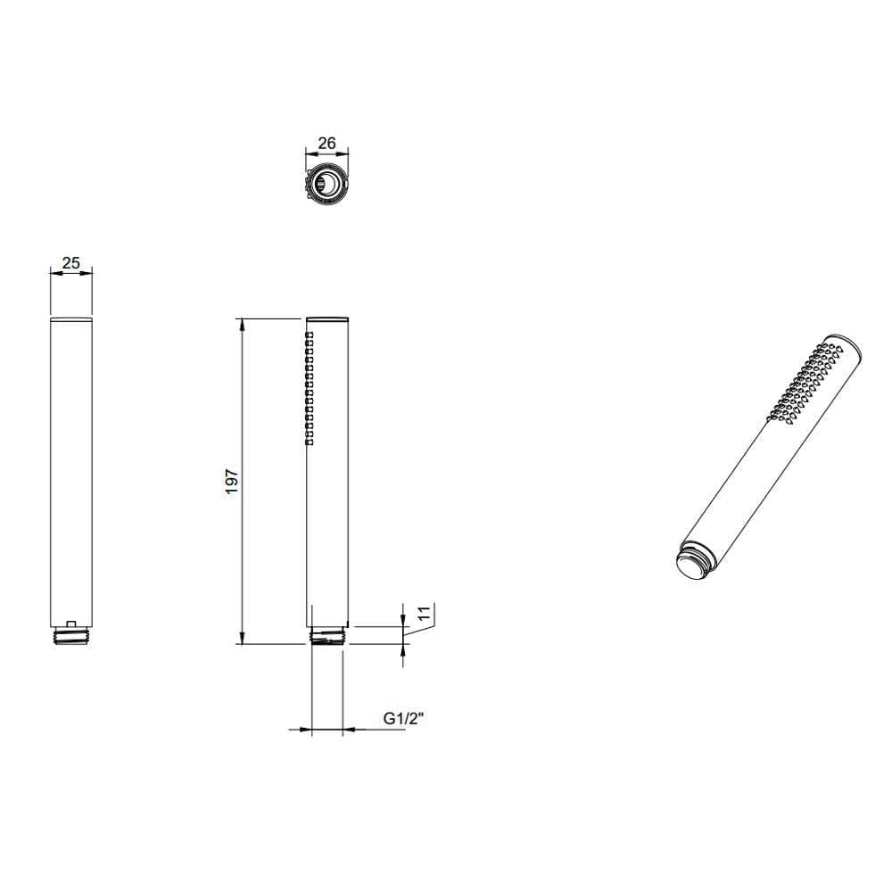 UK Bathroom Store Concealed Shower Set Villeroy & Boch Concealed Complete Shower Set with Shower Head and Handset
