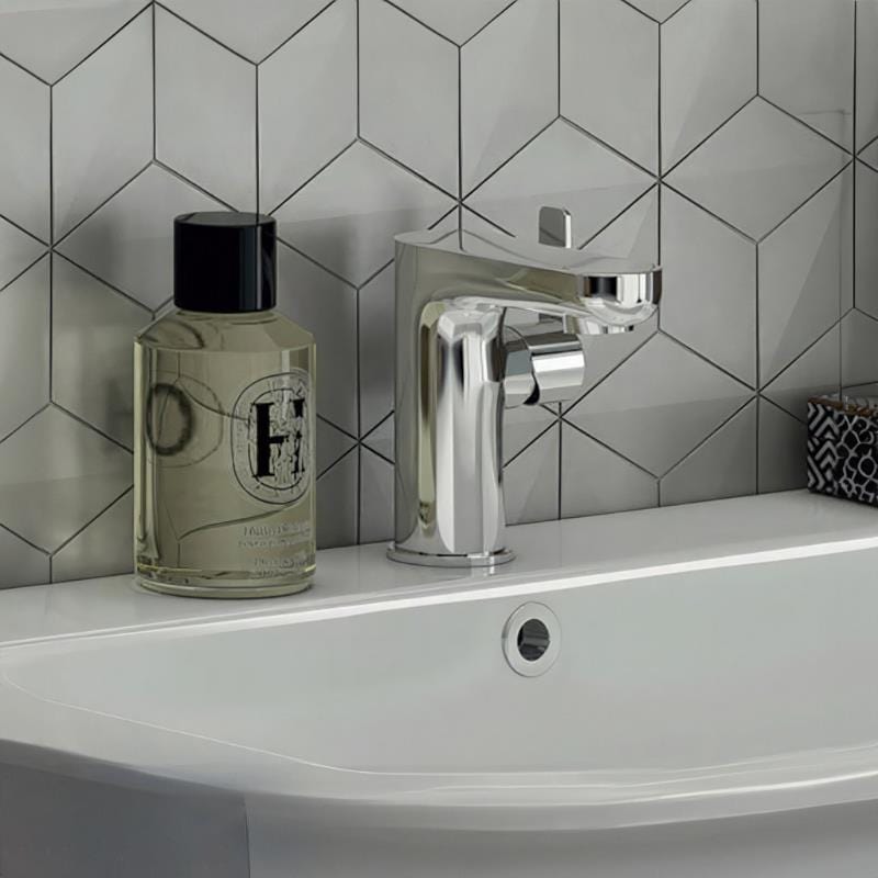 Imex Mono Basin Tap Imex Alma Single Side Lever Basin Mixer Tap with Clicker Waste in Chrome