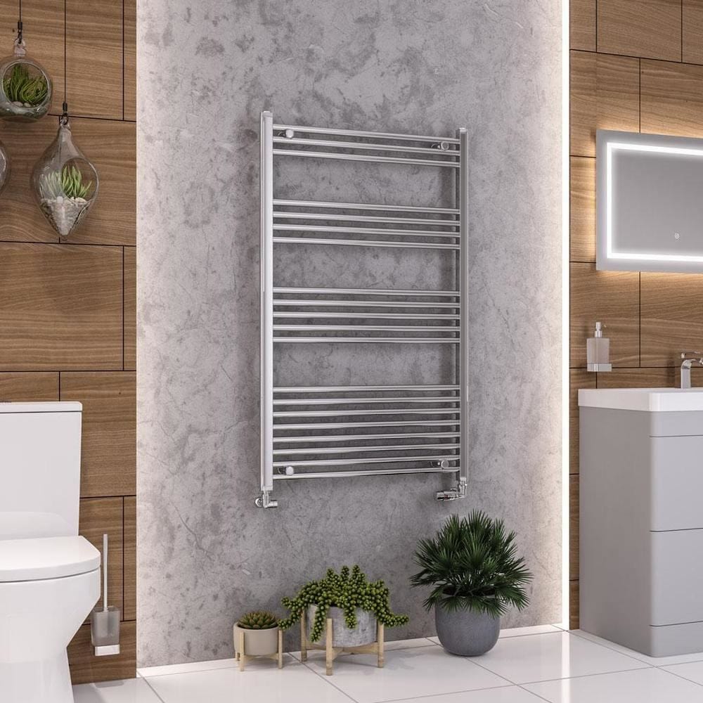 Eastbrook Ladder Rail 1200 x 750mm / Central Heating Eastbrook Wendover Straight Heated Towel Rail in Chrome