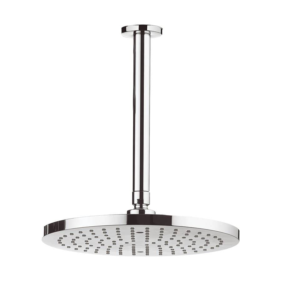 Crosswater Fixed Shower Head Crosswater Fusion Round Fixed Shower Head with Ceiling Arm