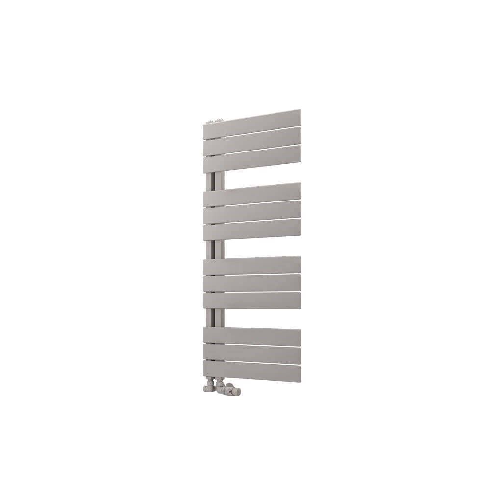 Eastbrook Designer Towel Radiator 1150 x 500 / Dual Fuel Eastbrook Helmsley Straight Vertical Designer Towel Rail in Matt Grey