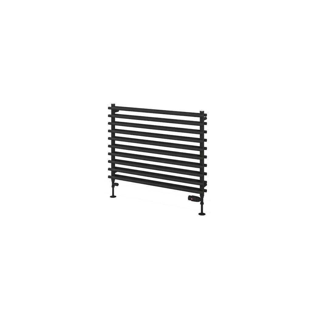 Eastbrook Designer Towel Radiator Eastbrook Murano Horizontal Designer Radiator in Matt Black