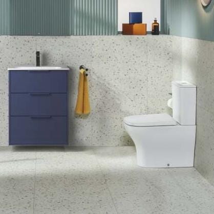Roca Close Coupled Toilet Roca Optica Compact Close Coupled Back to Wall Rimless Toilet with Soft Close Seat