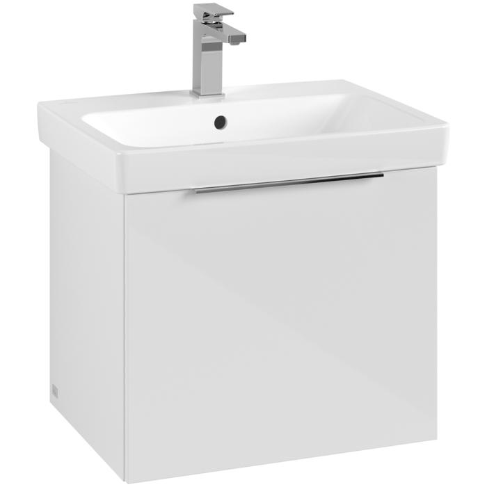 Villeroy & Boch Wall Mounted Vanity Unit Villeroy & Boch Architectura Wall Hung Vanity Unit 550mm One Drawer with Basin - White
