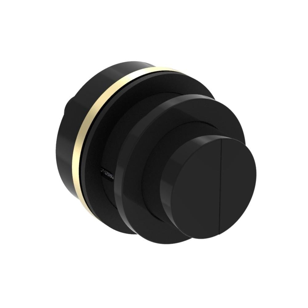 Saneux Flush Plate Satin Black (PVD) Saneux FLUSHE 2.0 Brass Flush Button