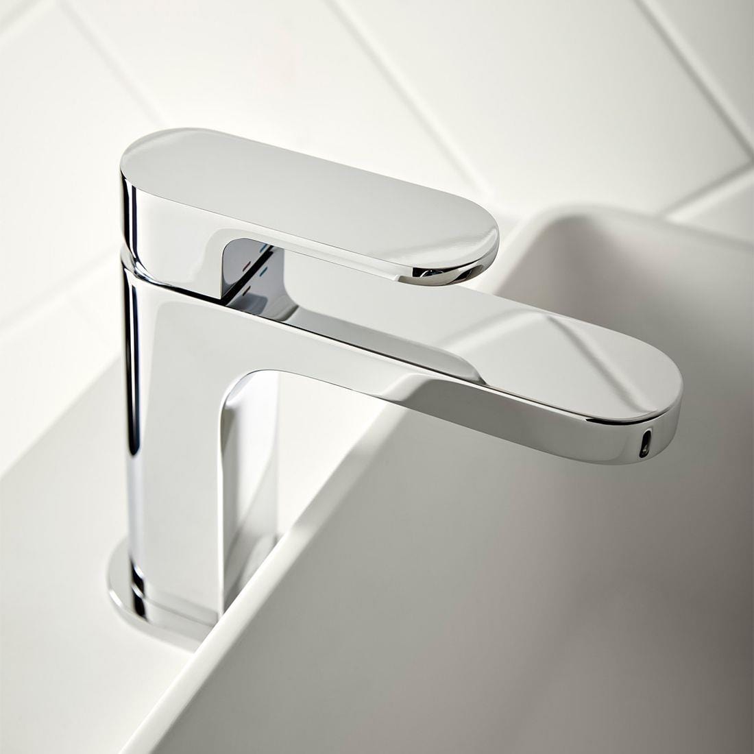 VADO Mono Basin Tap Vado Life Slimline Mono Basin Mixer Tap with Universal Waste - Chrome - LIF-200/CC-CP
