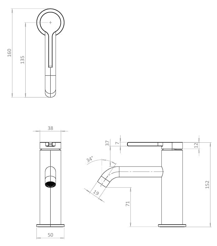 Britton Mono Basin Mixer Tap Britton Hoxton 2.0 Basin Mixer Tap