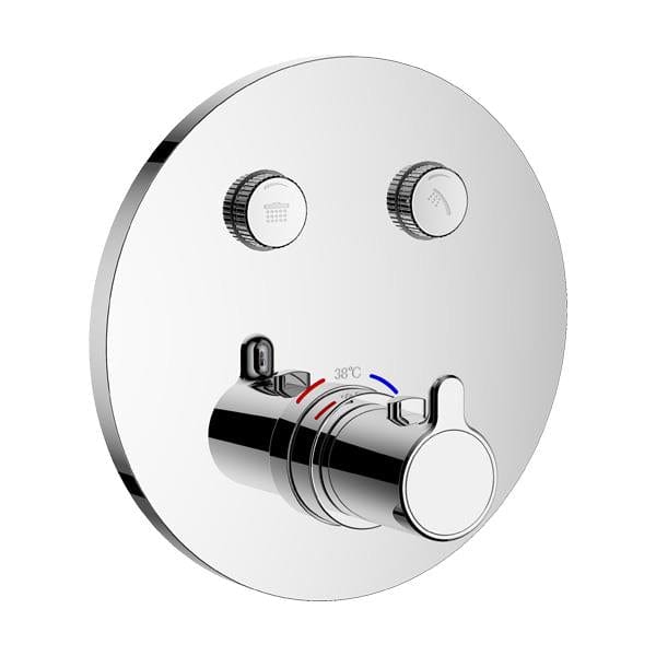 Flova Concealed Shower Valve Flova Moonlight Round 2 Outlet GoClick Finishing Set