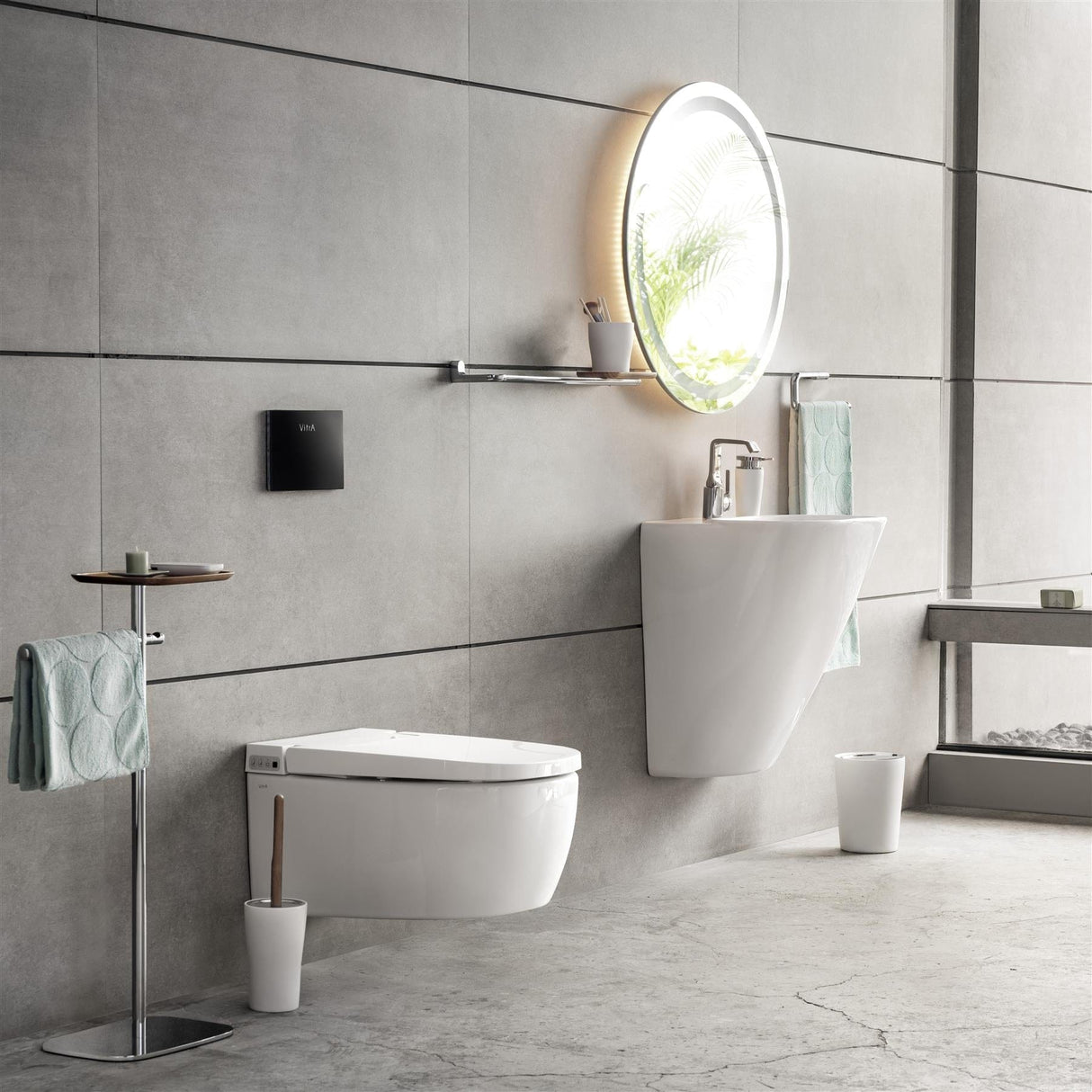 VitrA Smart Toilet VitrA V-Care Essential Wall Hung Smart Toilet with Remote Control