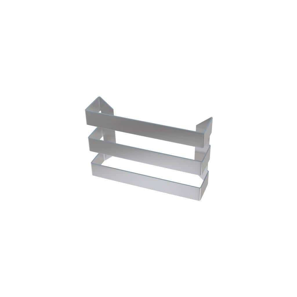 Eastbrook Radiator Towel Hanger 280mm / Brushed Stainless Steel Eastbrook Flat Triple Towel Hanger