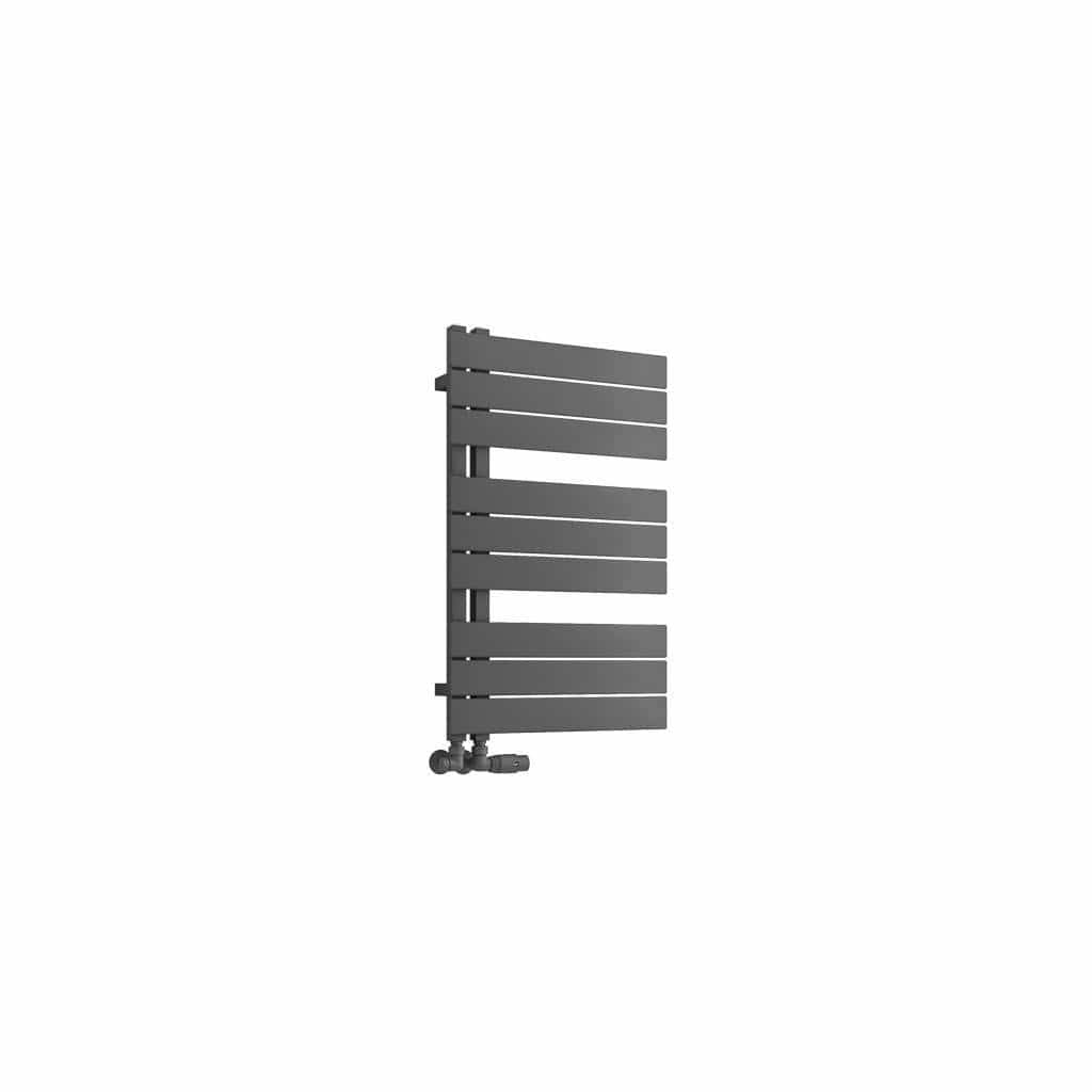 Eastbrook Designer Towel Radiator 800 x 500 / Electric Only Eastbrook Helmsley Straight Vertical Designer Towel Rail in Matt Anthracite
