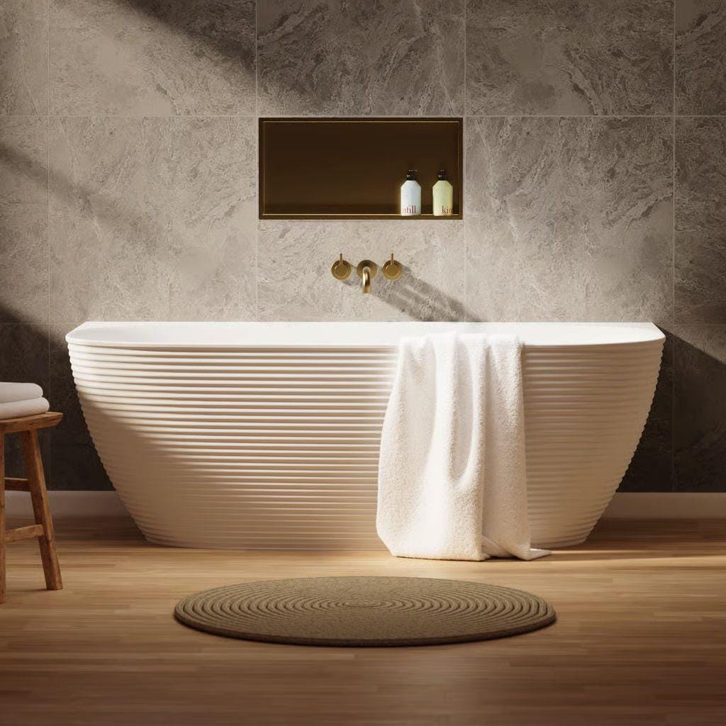 Crosswater Back To Wall Freestanding Bath Crosswater Auriga Back to Wall Freestanding Bath - 1700 x 800mm