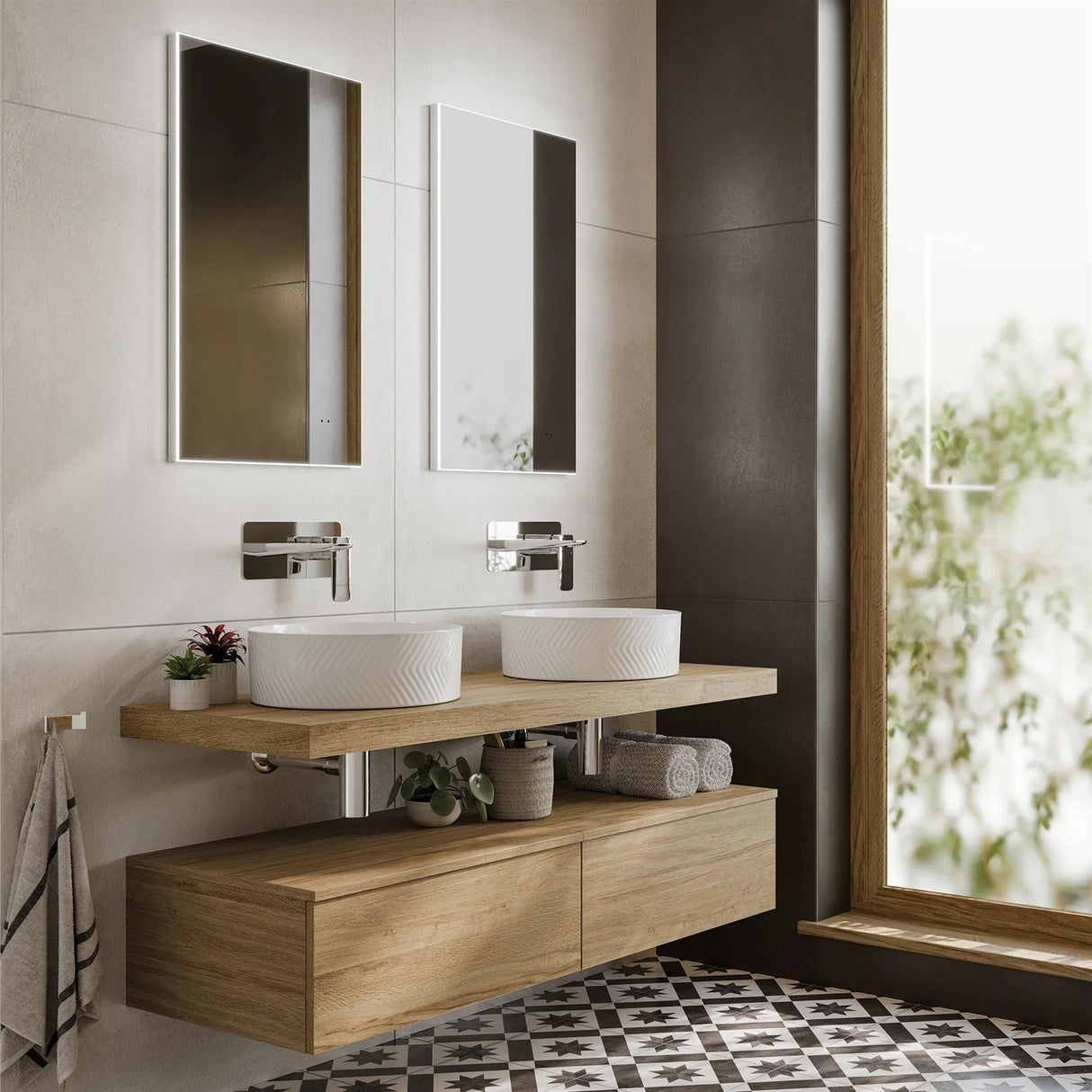 HiB Illuminated Mirror 500 x 800mm HiB Air LED Illuminated Mirror