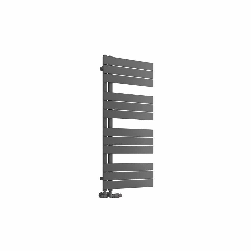 Eastbrook Designer Towel Radiator 1150 x 500 / Electric Only Eastbrook Helmsley Straight Vertical Designer Towel Rail in Matt Anthracite