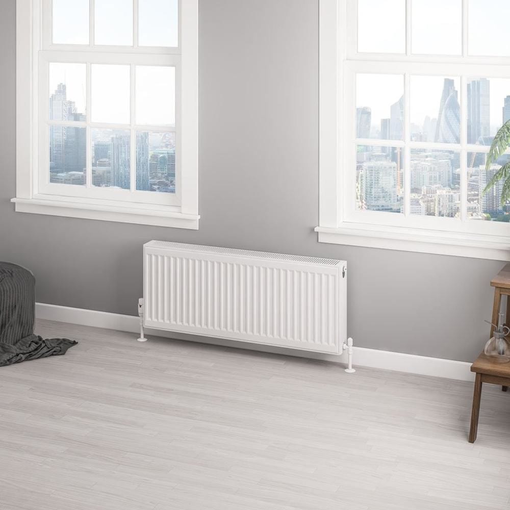 Aquarius Type 22 400 x 1000mm Aquarius Type 22 Compact Panel Radiator in Gloss White