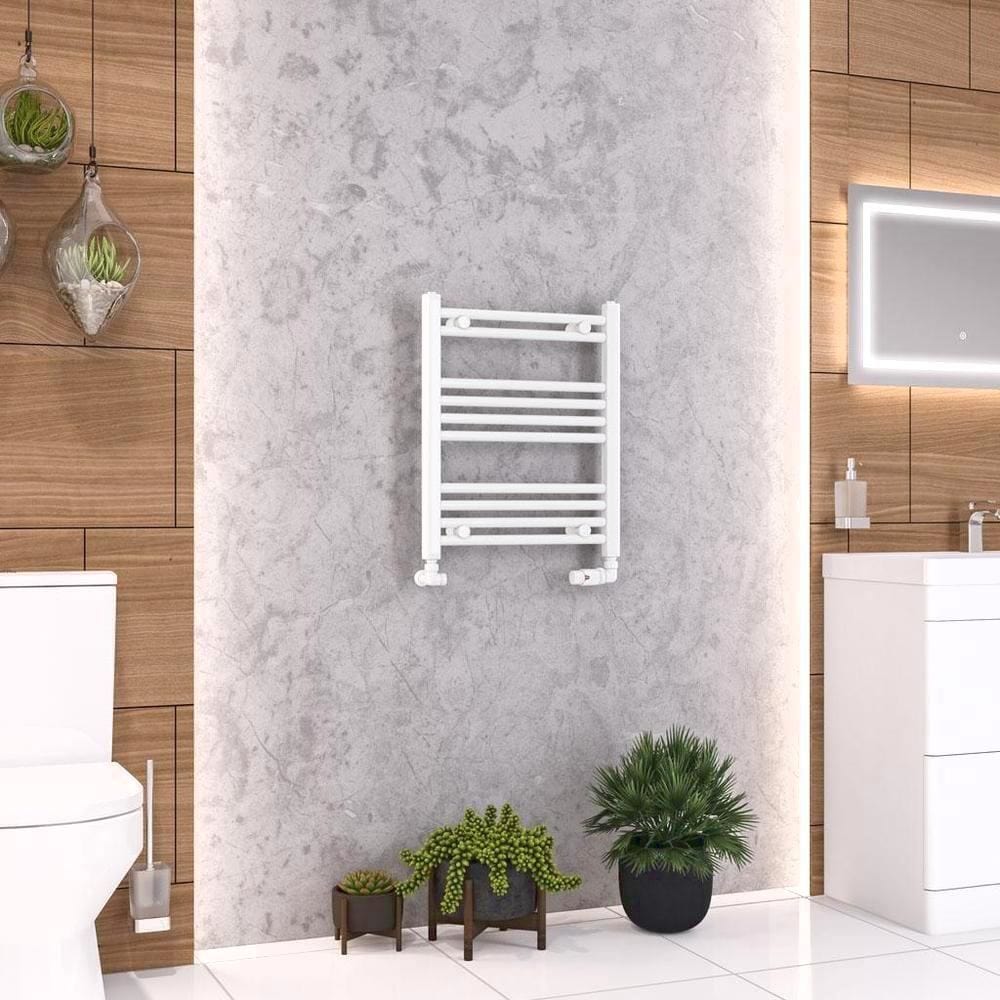 Eastbrook Wendover Straight Vertical Heated Towel Rail in White