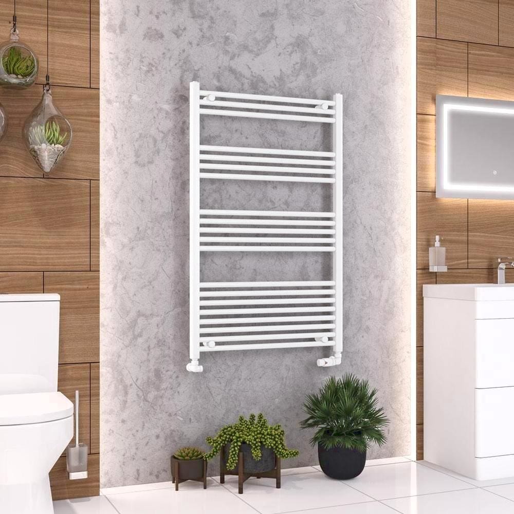 Eastbrook Wendover Straight Vertical Heated Towel Rail in White