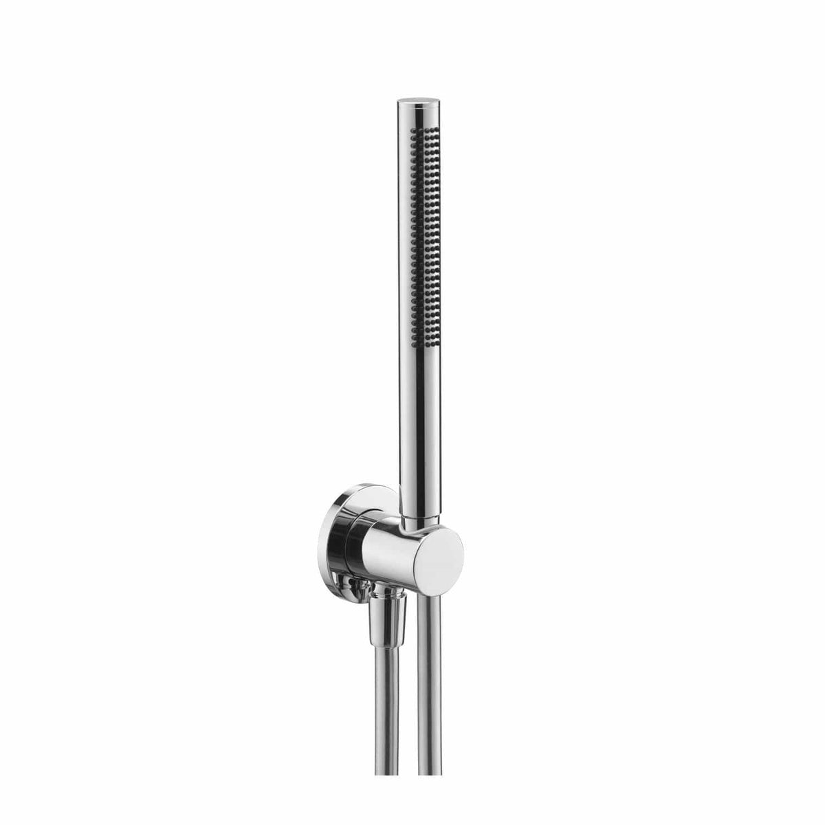 JTP Shower Handset Chrome JTP VOS Wall Mounted Designer Round Outlet with Shower Handset and Hose