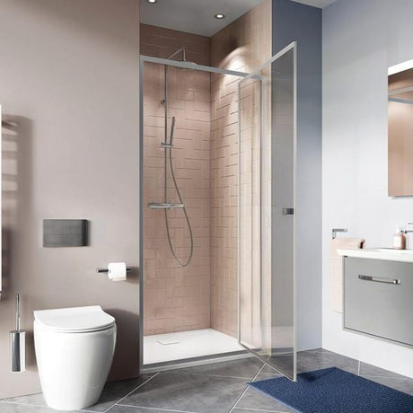 Crosswater Pivot Shower Door Silver / 900mm Crosswater Clear 6 Pivot Shower Door