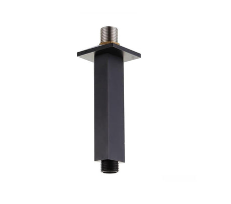 Aquarius Fixed Shower Arm Matt Black Aquarius RainLux Square Ceiling Shower Arm
