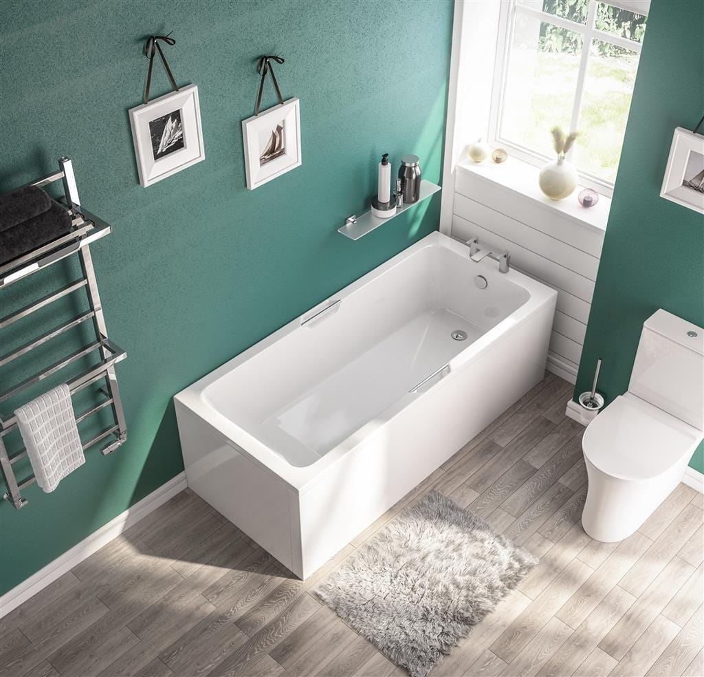 Eastbrook Single Ended Bath Eastbrook Portland Low Level Eco Single Ended Bath With Twin Grips