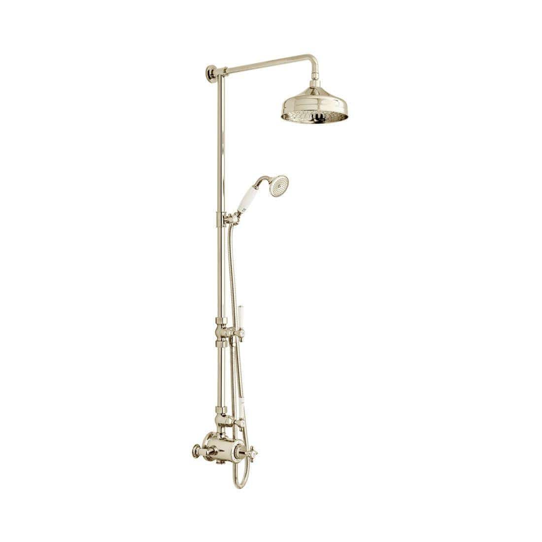 Vado Exposed Shower Set Booth & Co. Axbridge Exposed Shower Valve Set with Rigid Riser, Shower Head and Handset