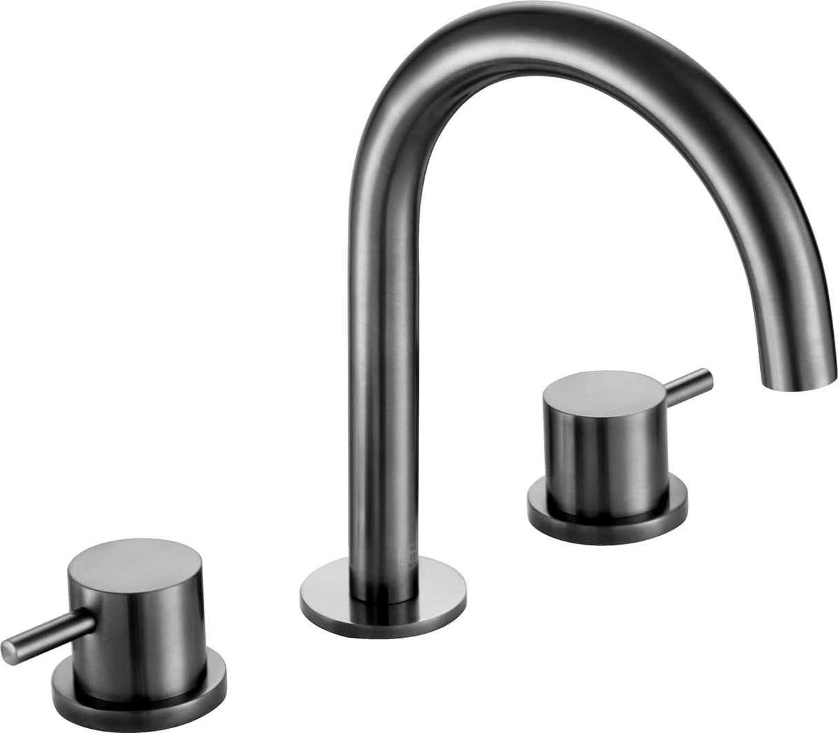 JTP 3 Tap Hole Basin Set Brushed Black JTP VOS 3 Hole Deck Mounted Basin Mixer Tap