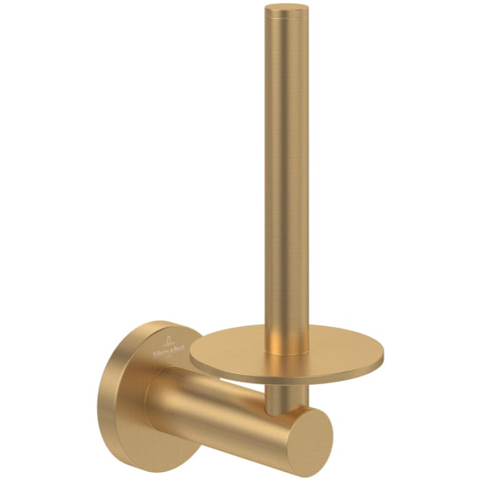 Villeroy & Boch Toilet Roll Holder Brushed Gold Villeroy & Boch Elements - Tender Spare Toilet Roll Holder