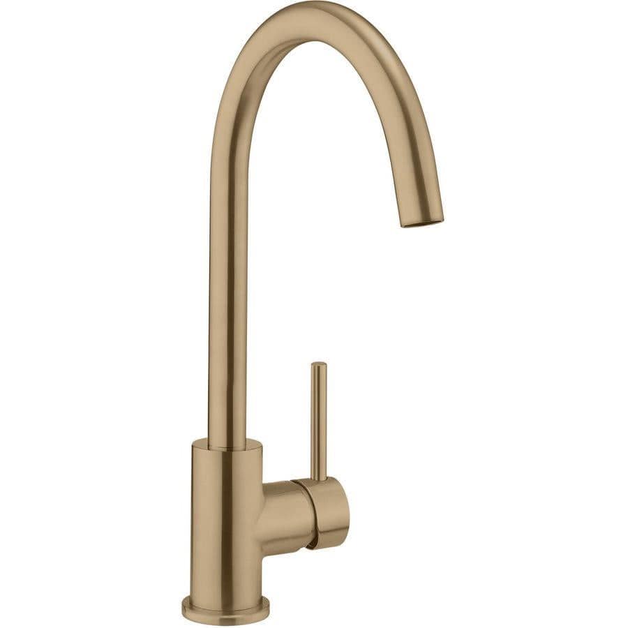 Crosswater Kitchen Tap Brushed Brass Crosswater MPRO Side Lever Kitchen Tap