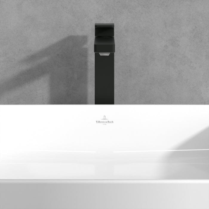 Villeroy & Boch Tall Basin Tap Villeroy & Boch Architectura Square Tall  Basin Mixer Tap with Pop-Up Waste