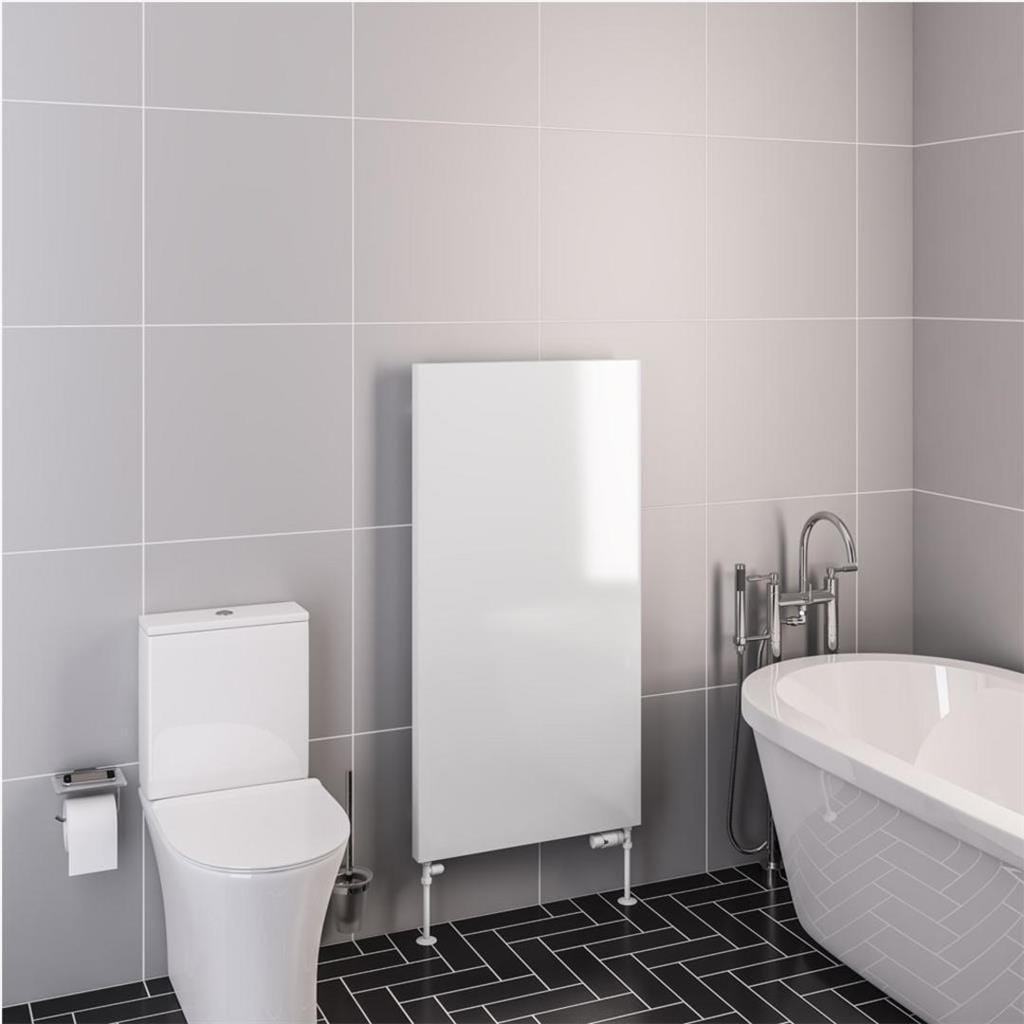 Eastbrook Flat Panel Radiator 1200 x 610mm / Central Heating Eastbrook Wingrave Flat Panel Radiator In Gloss White
