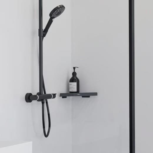 Hansgrohe Basket Hansgrohe AddStoris Corner Basket in Matt Black