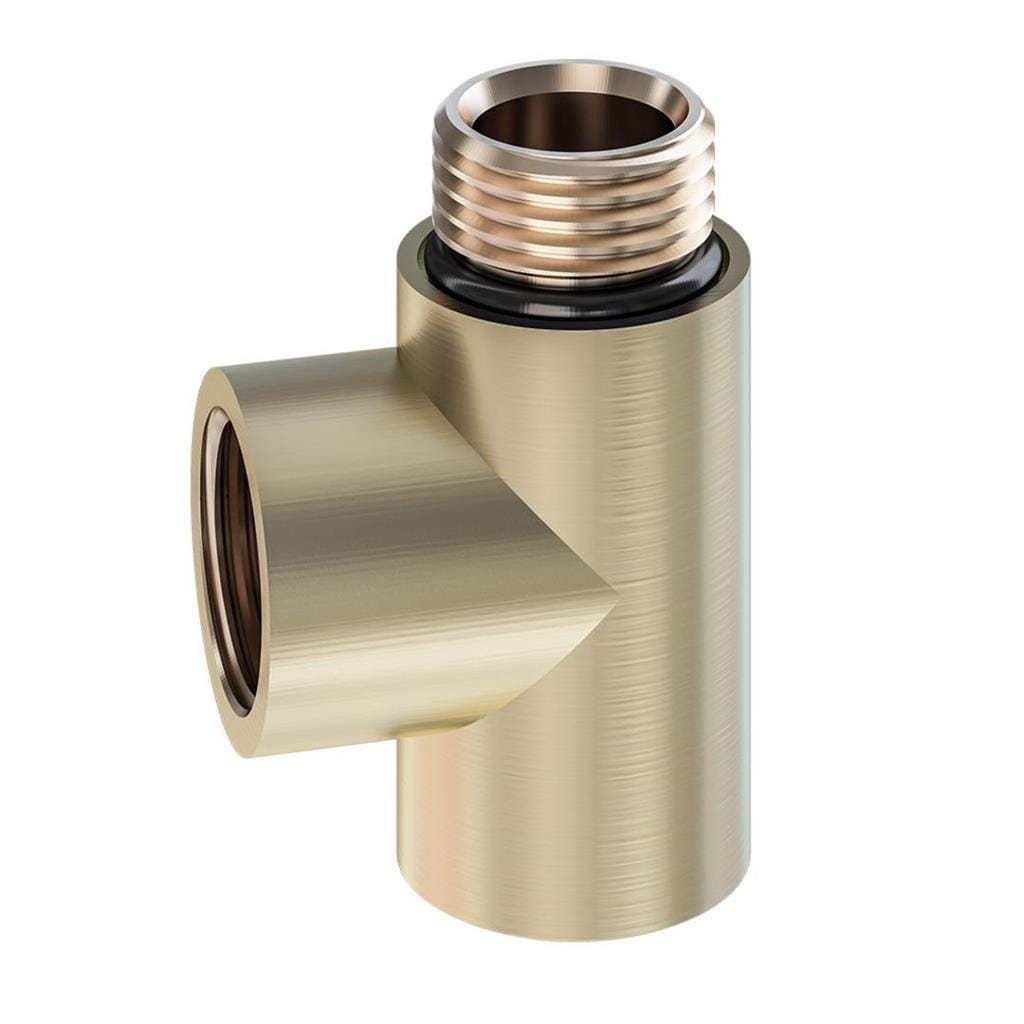 Eastbrook T-Piece Brushed Brass Eastbrook Element T Piece