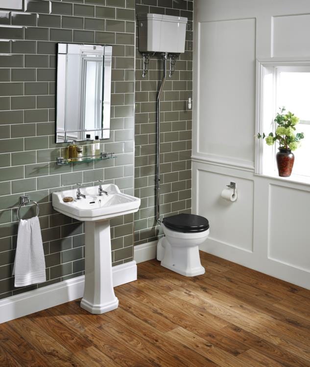 Ideal Standard High Level Toilet Ideal Standard Waverley High Level Traditional Toilet with Seat