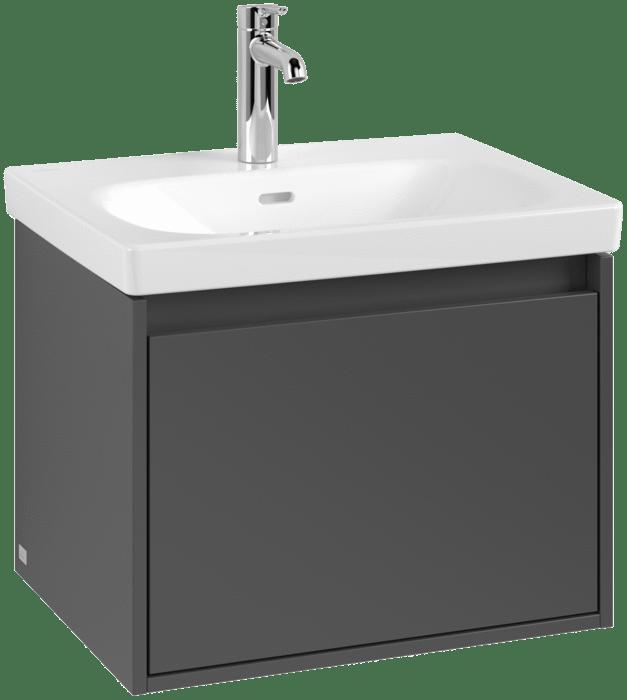 Villeroy & Boch Wall Mounted Vanity Unit Villeroy & Boch Skyla Wall Mounted 600mm One Drawer Vanity Unit with Basin