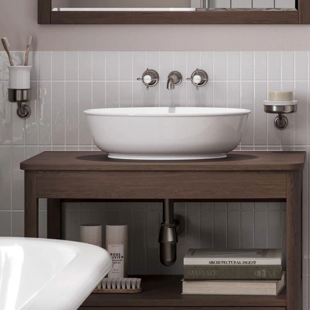 Burlington Wall Mounted Basin Tap Burlington Guild 3 Hole Wall Mounted Basin Mixer Tap