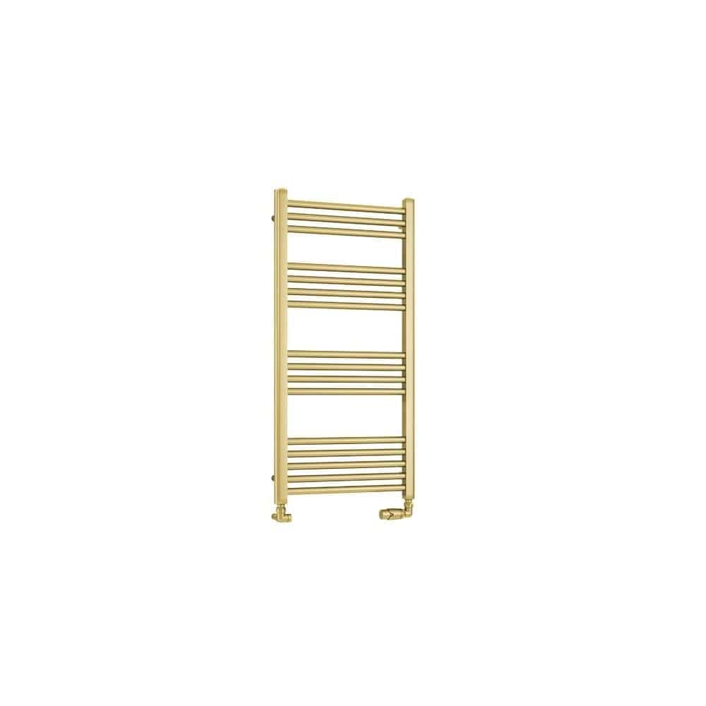 Eastbrook Wendover Straight Heated Towel Rail in Brushed Brass