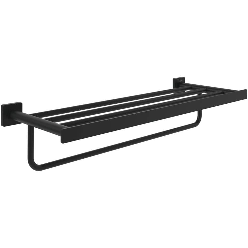 Villeroy & Boch Towel Rails and Rings Matt Black Villeroy & Boch Elements Striking Towel Rack