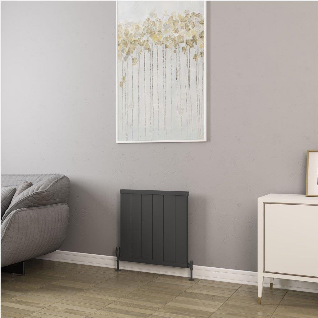 Eastbrook Panel Radiator 600 x 610mm / Matt Anthracite Eastbrook Kingswood Slimline Horizontal Aluminium Radiator