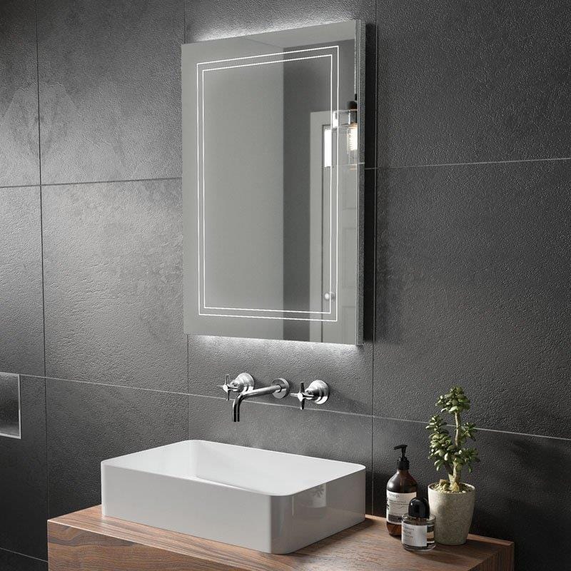 HiB Illuminated Mirror 600 x 800mm HiB Outline LED Illuminated Mirror