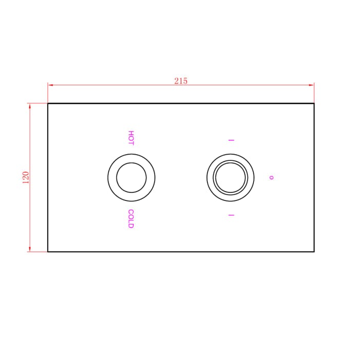 Sagittarius Concealed Shower Valve Sagittarius Ergo Lever 2 Outlet, 2 Handle Concealed Thermostatic Shower Valve