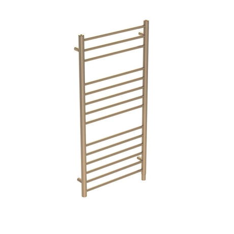 Saneux Ladder Rail Brushed Bronze Saneux Ember Straight Vertical Electric Only Towel Rail
