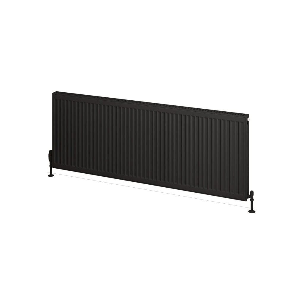 Aquarius Type 21 Aquarius Type 21 Compact Panel Radiator In Matt Black